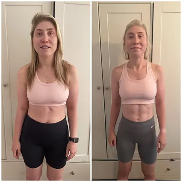 Esra’s before and after: lost 9 kg